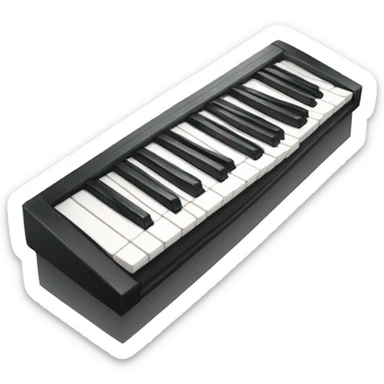 electric piano keyboard sticker