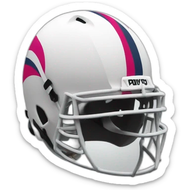 Joueur de rugby avec un casque sticker