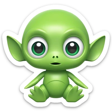 Cute toy story alien sticker