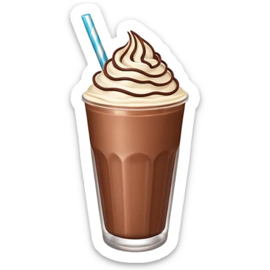 chocolate milk shake sticker