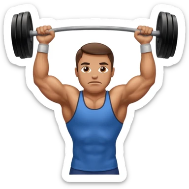 weightlifter Athlete in Action sticker
