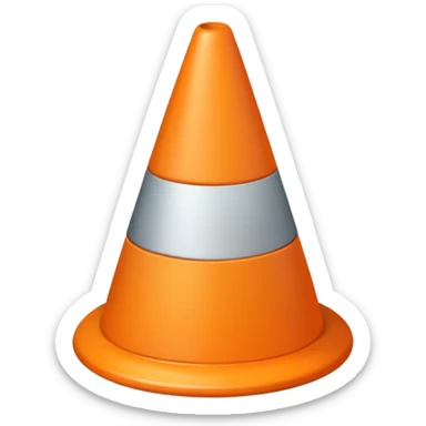 Cone emoji sticker