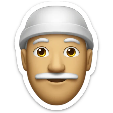 Merchant master poker face sticker