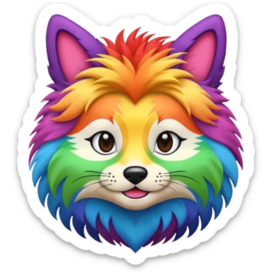 lgbtq+ furry emoji sticker