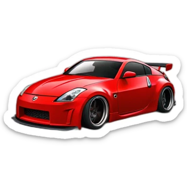 350z drift tuning red sticker