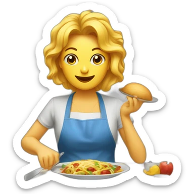 Maman qui galère a cuisiner sticker