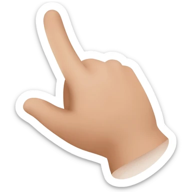 finger pointer hand tap sticker