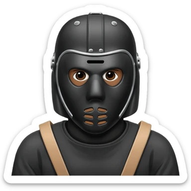 Masque de hockey de kanye west  sticker