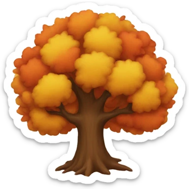 Autumn tree sticker