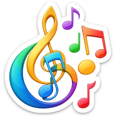 Music not with a black aura around it sticker