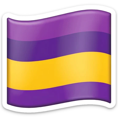Nonbinary flag sticker