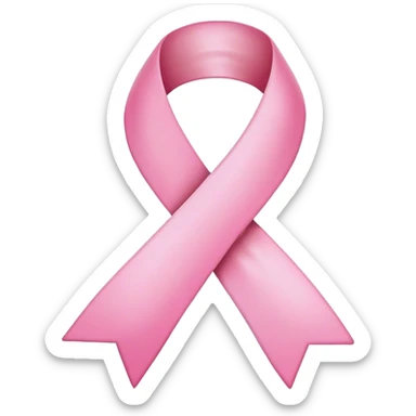 Breast cancer ribbon sticker