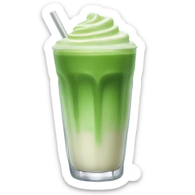 Iced macha latte sticker