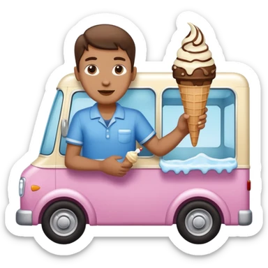 icecream truck server sticker
