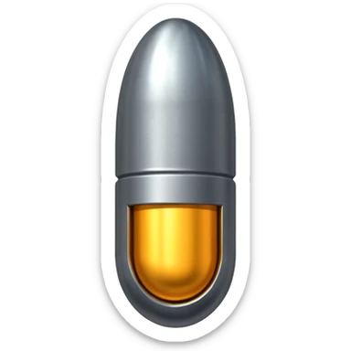 A huge nuclear bomb bullet  sticker