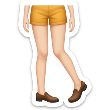 pessoa sentada com as pernas aparecendo, porem png sem aparecer no que ela ta sentada sticker