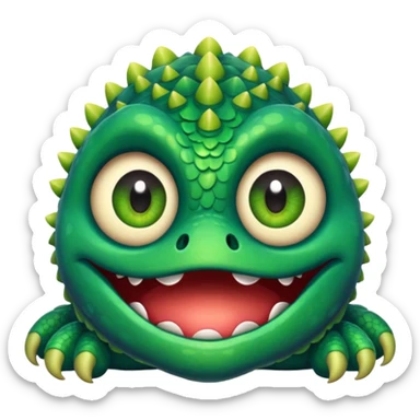 Create a monster emoji sticker