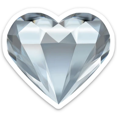 heart shape diamond sticker