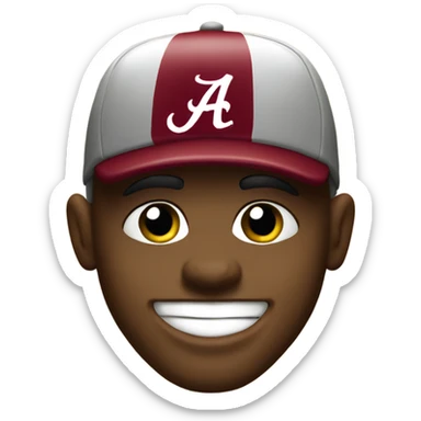 Alabama crimson tide fan sticker