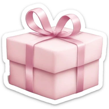 Light pink Christmas gifts under a white Christmas tree  sticker