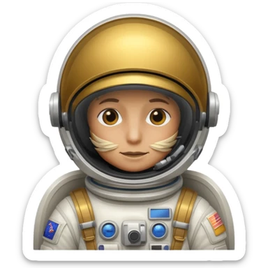 hawk astronaut sticker