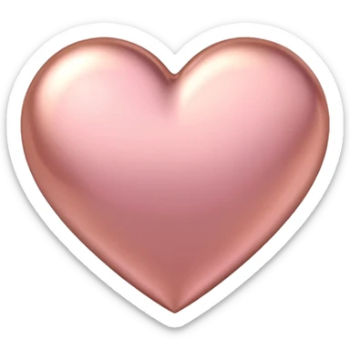 I need a pink and rose gold Heart emoji sticker