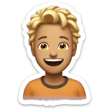 Wholesome overjoyed sticker