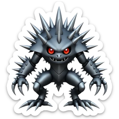 Bisharp-Fakémon-hybrid-creature (full body)  sticker
