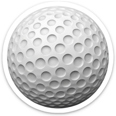 Golf ball sticker