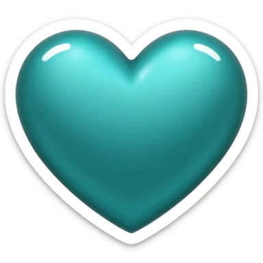 Teal heart with da best  sticker