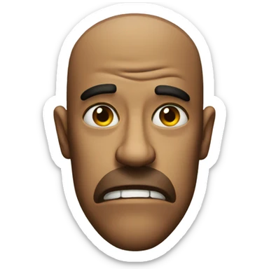 disgusted face for someone  sticker