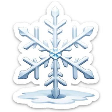 Snowflakes in winter morning sticker