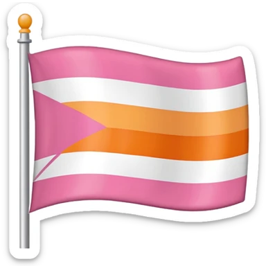Lesbian flag sticker