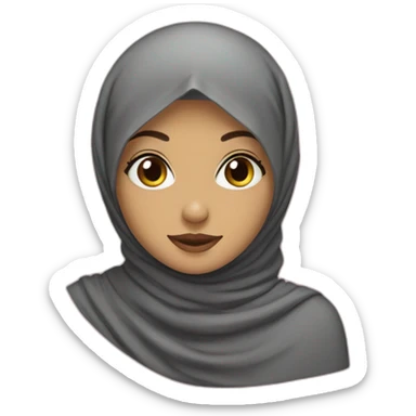 Hijab girl sticker