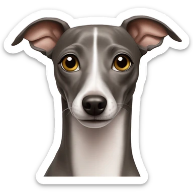 italian greyhound happy sticker