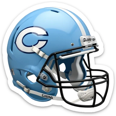 college football Carolina Blue helmet

 sticker