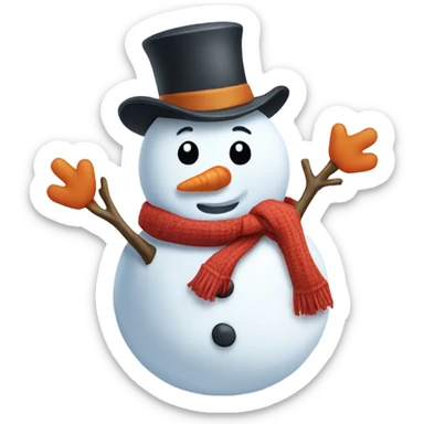 snowman  sticker