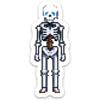 Sans from Undertale, skeleton character sticker
