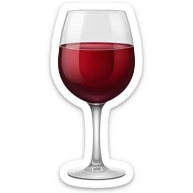 glass of wine  sticker