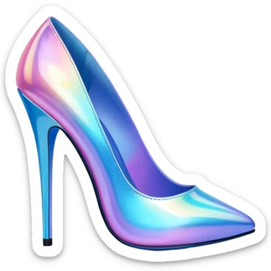 Iridescent heels sticker