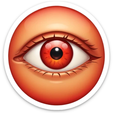 red eye droping a tear sticker