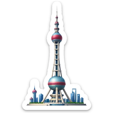Shanghai Oriental Pearl Tower sticker