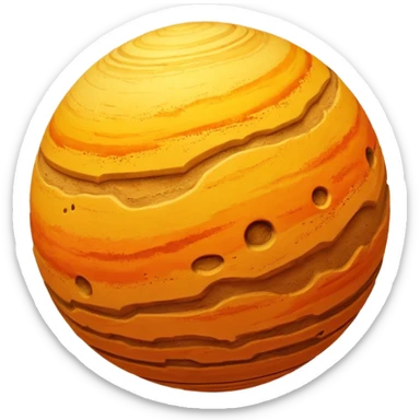 dune planet sphere sticker