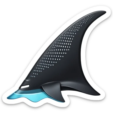 The underwater fin sticker