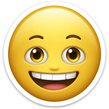 smiling emoji with crazy eyes  sticker