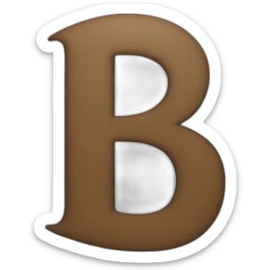 re lowercase dletter b sticker