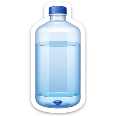 botella de 20 litros de agua purificada sin cara sticker