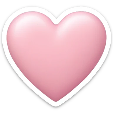 pastel pink heart sticker
