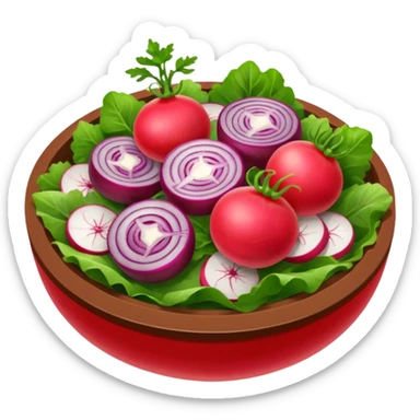 vegetarian red salad sticker
