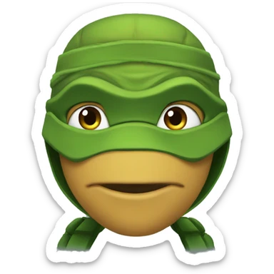 Ninja turtle combined Mbappè sticker